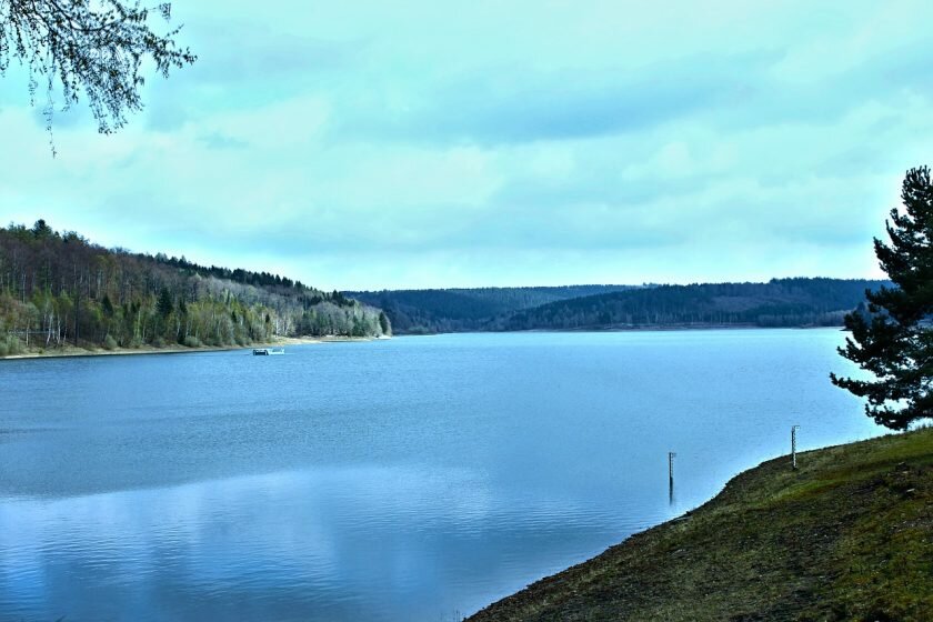 Wasser Stausee Landschaft